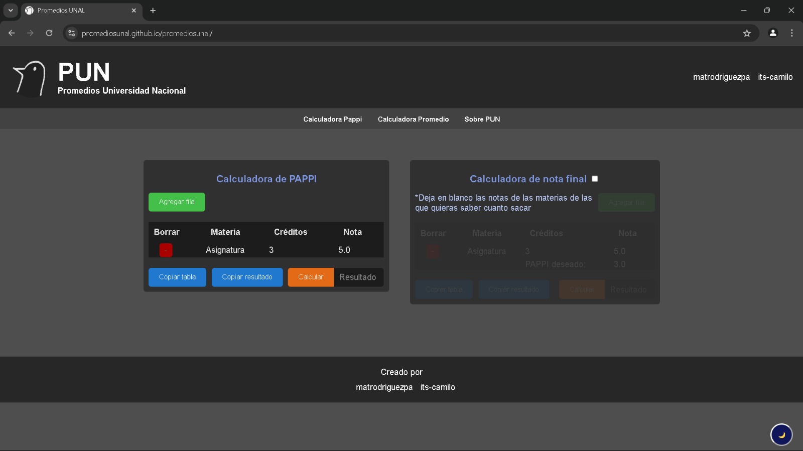 Promedios Unal Preview